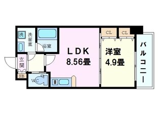 Choei65 プレジオ中津の物件間取画像